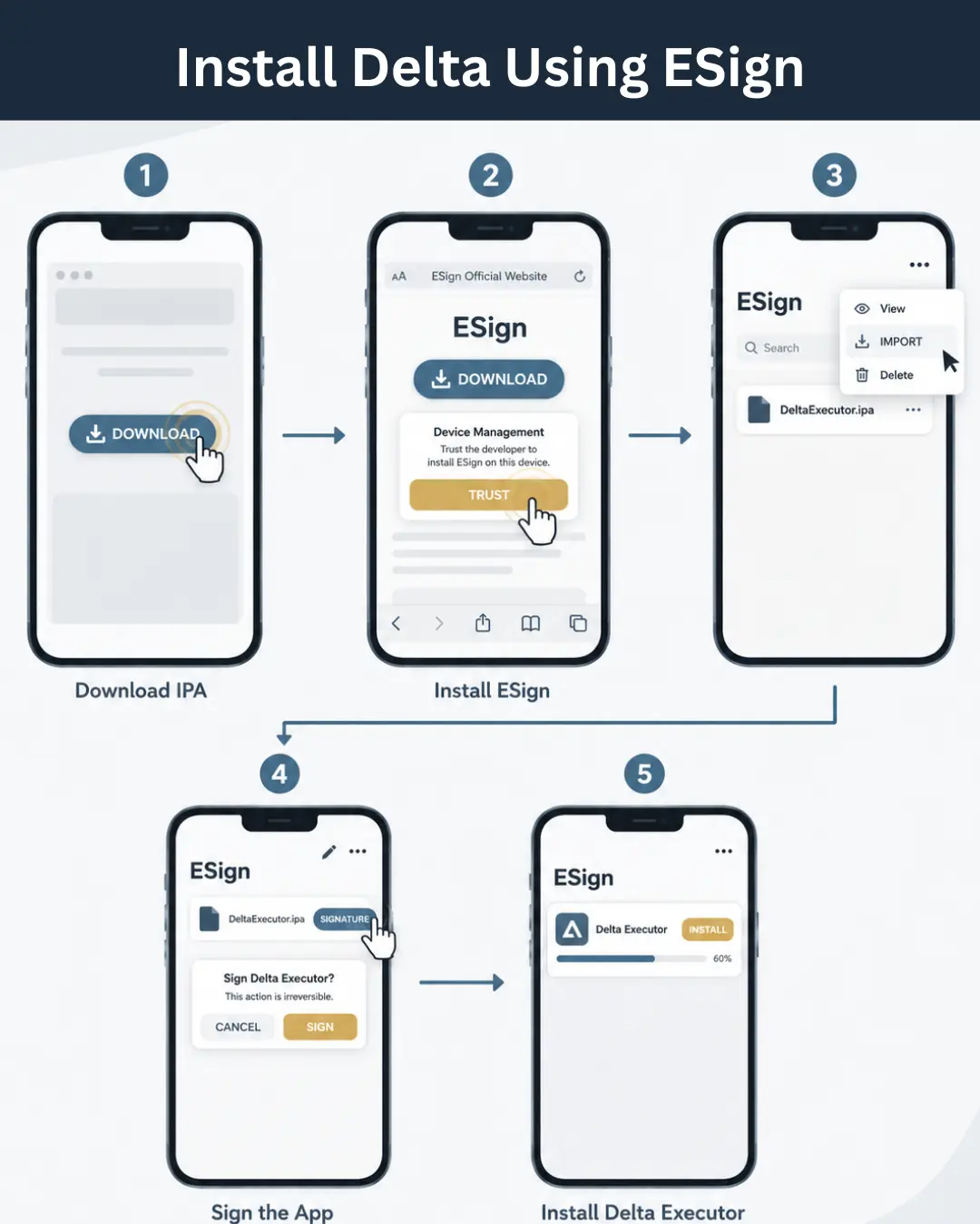 Delta iOS Install Delta Using ESign